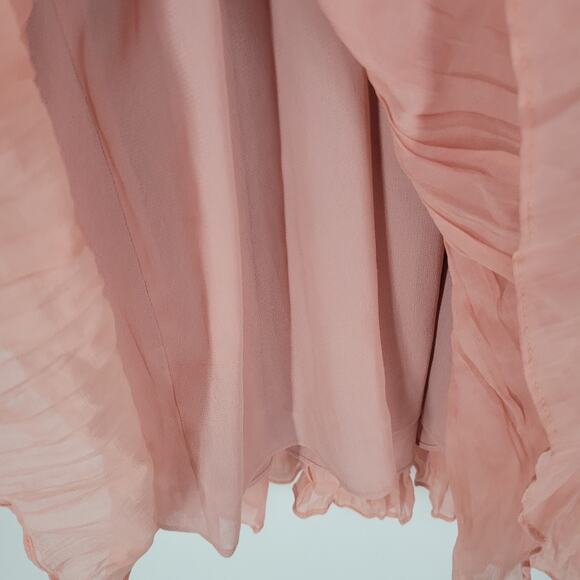 LoveShackFancy Faded Marsala Pleated Noelle Midi Dress S - Picture 13 of 16